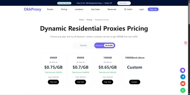 OkkProxy screenshot 3