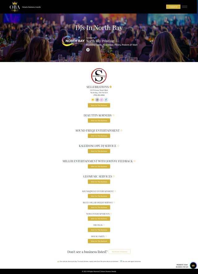 Ontario Business Awards screenshot 1