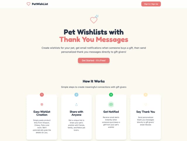 PetWishList screenshot 1