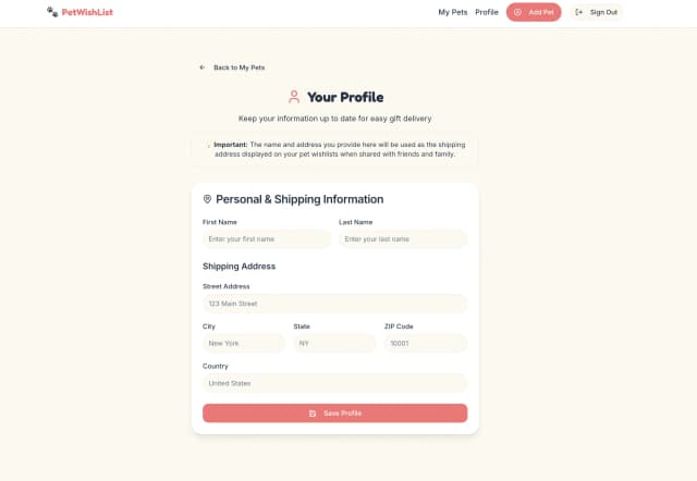 PetWishList screenshot 7