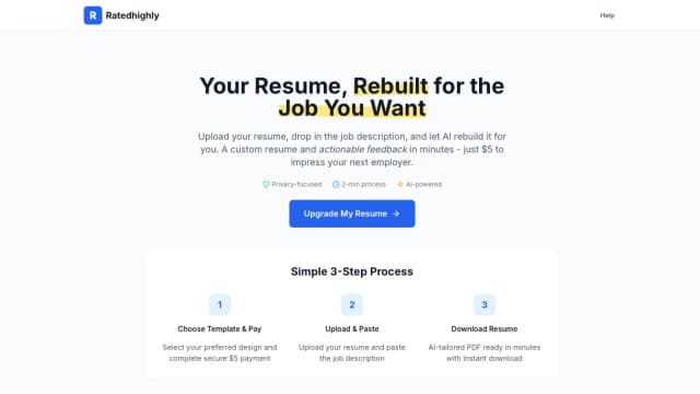 Ratedhighly screenshot 1