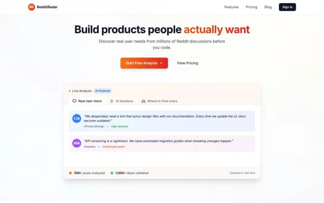 RedditRadar screenshot 1