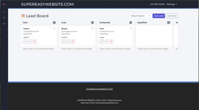 SUPEREASYWEBSITE.COM screenshot 2