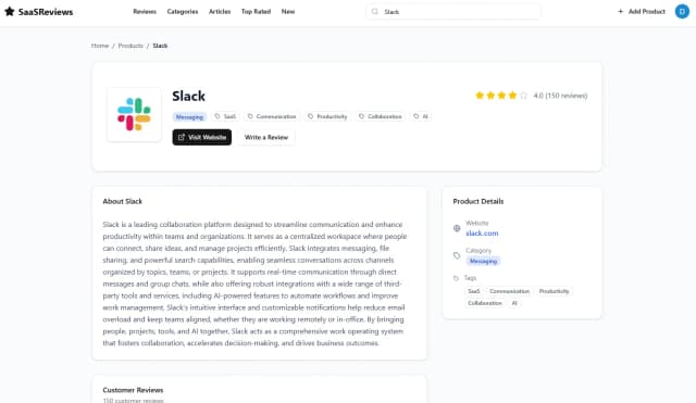 SaaSReviews screenshot 4