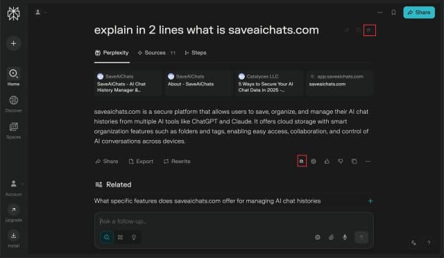 SaveAIChats screenshot 2