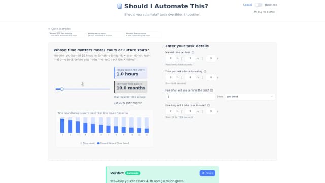 Should I automate this? screenshot 1