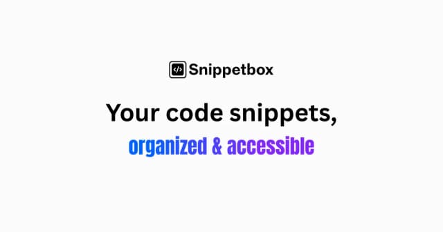 Snippetbox screenshot 1