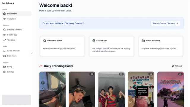 SocialHunt.co screenshot 2