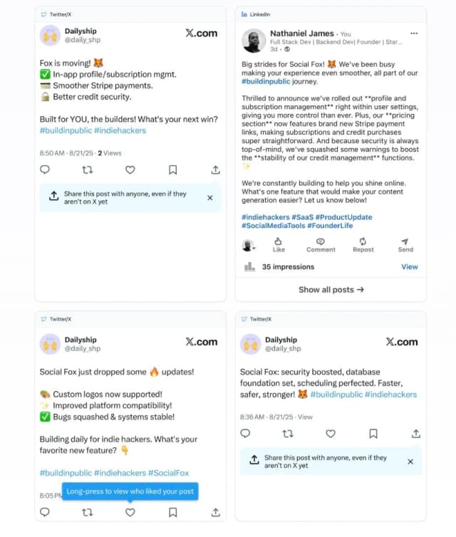 Socialfox screenshot 2