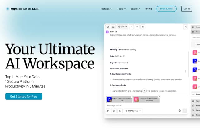 Supernovas AI LLM screenshot 1