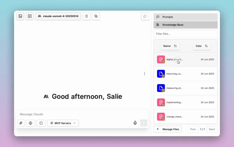 Supernovas AI LLM screenshot 2