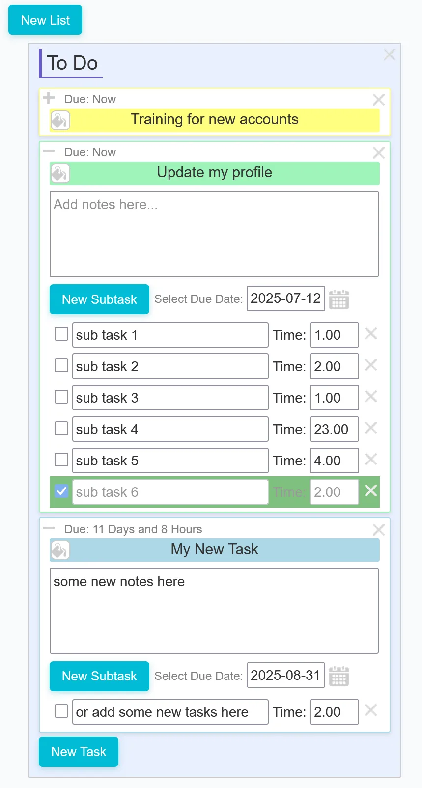 Taskstax screenshot 3