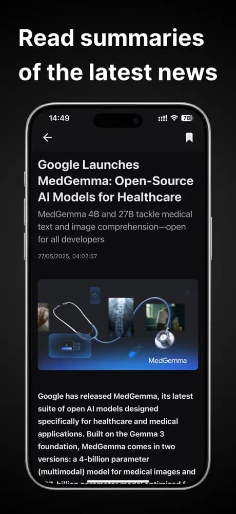 Tensor AI: Never Miss the AI News screenshot 2