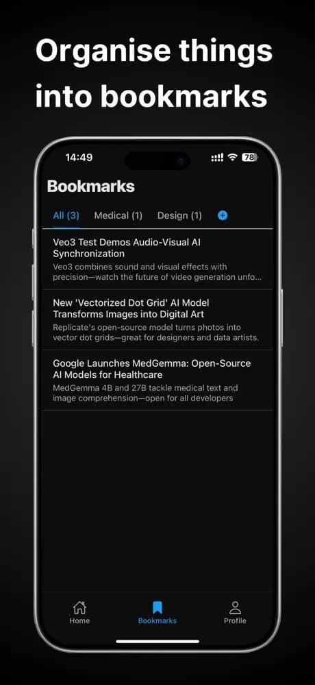 Tensor AI: Never Miss the AI News screenshot 4