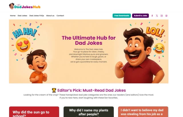 The Dad Jokes Hub screenshot 1