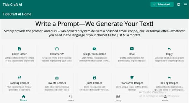 TideCraftAI screenshot 2