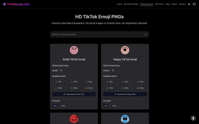 TikTokEmojis.click screenshot 2