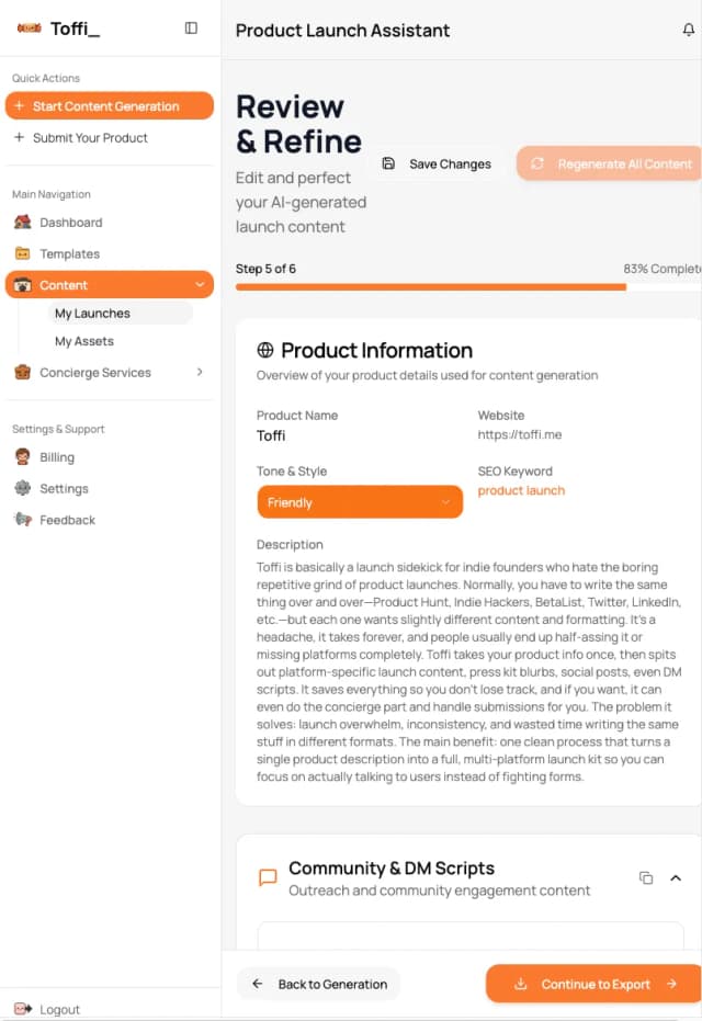 Toffi screenshot 3