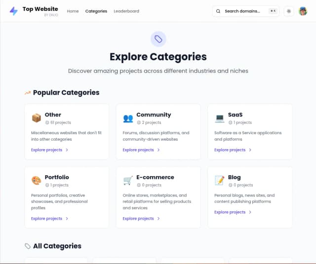 Top Website screenshot 3