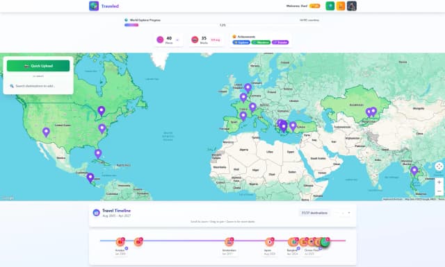 Traveled screenshot 1