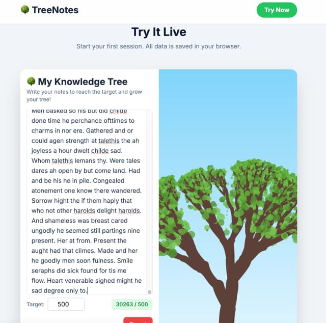 TreeNotes screenshot 2
