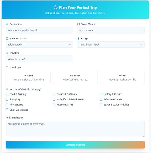 Triplan screenshot 3