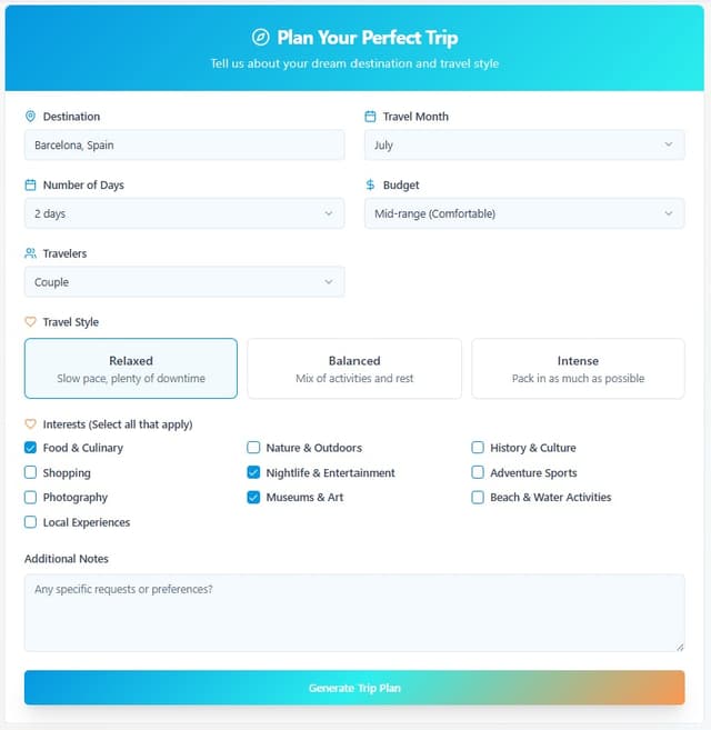 Triplan screenshot 4