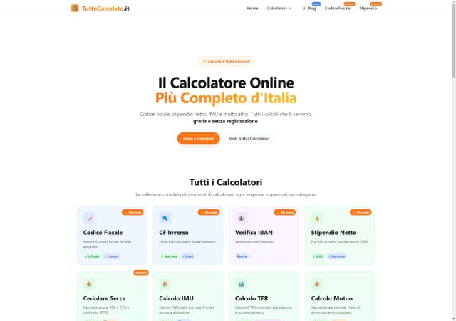 TuttoCalcolato.it screenshot 1