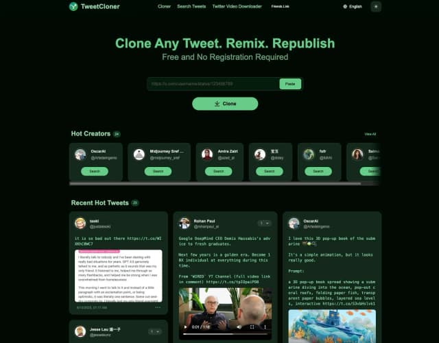 TweetCloner screenshot 1