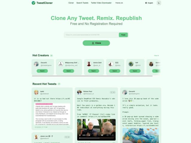 TweetCloner screenshot 2