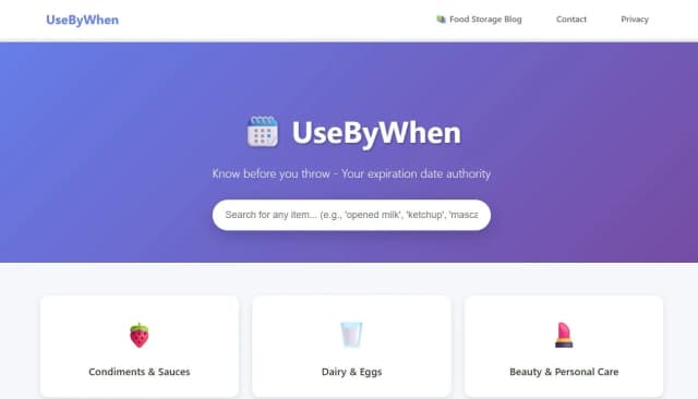 UseByWhen screenshot 2