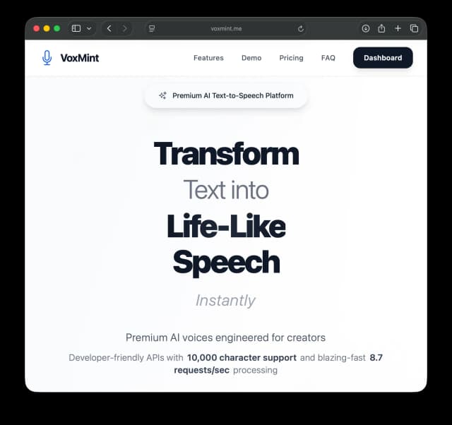VoxMint screenshot 1