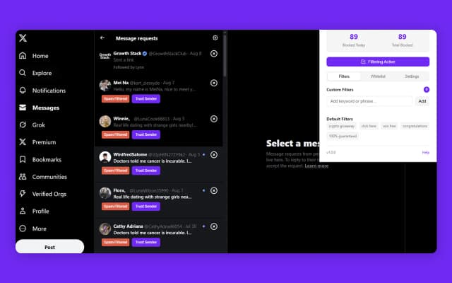 XSpamFilter screenshot 5