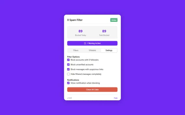 XSpamFilter screenshot 6